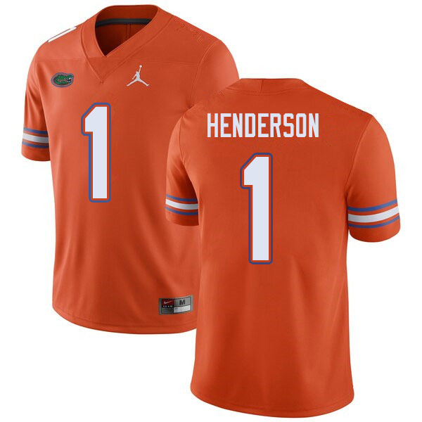Jordan Brand Men #1 CJ Henderson Florida Gators College Football Jerseys Sale-Orange
